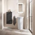 Duravit White Tulip Vone stojace umvadlo, 500x500x900 mm, bez otvoru na batriu, s WonderGliss, biela