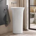 Duravit White Tulip Vone stojace umvadlo, 500x500x900 mm, bez otvoru na batriu, s WonderGliss, biela