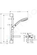 Hansgrohe Crometta 100 Sprchov sprava Vario s termostatom, chrm