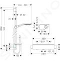 Hansgrohe Raindance Select S Sprchov set s termostatom, 150 mm, 3 prdy, chrm