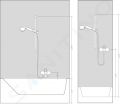 Hansgrohe Raindance Select E Sprchov set 120 s termostatom Ecostat Select, 3 prdy, chrm