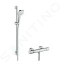 Hansgrohe Croma Select E Sprchov set Vario s termostatom, 3 prdy, sprchov ty 90 cm, biela/chrm