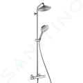 Hansgrohe Raindance S Sprchov set Showerpipe 240 s termostatom, 3 prdy, EcoSmart 9 l/min, chrm