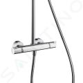 Hansgrohe Croma 220 Sprchov set Showerpipe s termostatom, 220 mm, 4 prdy, chrm