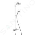 Hansgrohe Croma 220 Sprchov set Showerpipe s termostatom, 220 mm, 4 prdy, chrm