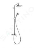 Hansgrohe Croma 220 Sprchov set Showerpipe 220 s batriou, 1 prd, chrm