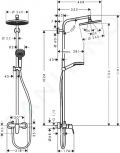 Hansgrohe Crometta Sprchov sprava Showerpipe S 24 s batriou chrm