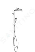 Hansgrohe Crometta Sprchov set 240 Showerpipe na renovcie, 1 prd, EcoSmart, chrm