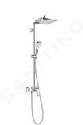 Hansgrohe Crometta Sprchov sprava Showerpipe E 240, s batriou, chrm