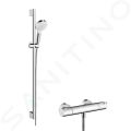 Hansgrohe Crometta Sprchov set Vario s termostatom Ecostat 1001 CL, 2 prdy, biela/chrm