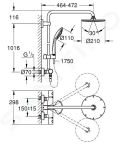 Grohe Euphoria Sprchov set System XXL s termostatom, 21 cm, chrm