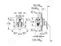 Grohe BauEdge Batria pod omietku, na 2 spotrebie, s telesom, chrm