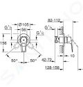 Grohe BauLoop Sprchov batria pod omietku, s telesom, chrm