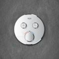 Grohe Grohtherm SmartControl Termostatick sprchov batria pod omietku, 2 ventily, chrm