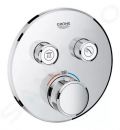 Grohe Grohtherm SmartControl Termostatick sprchov batria pod omietku, 2 ventily, chrm