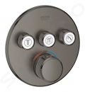 Grohe Grohtherm SmartControl Termostatick sprchov podomietkov batria, 3 ventily, kefovan Hard Graphite