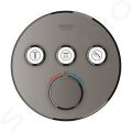 Grohe Grohtherm SmartControl Termostatick sprchov podomietkov batria, 3 ventily, kefovan Hard Graphite