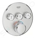 Grohe Grohtherm SmartControl Termostatick sprchov podomietkov batria, 3 ventily, supersteel