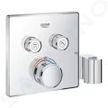 Grohe Grohtherm SmartControl Termostatick vaov batria pod omietku, s dvoma ventilmi a driakom na sprchu, chrm