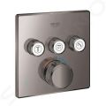 Grohe Grohtherm SmartControl Termostatick batria pod omietku, 3 ventily, Hard Graphite