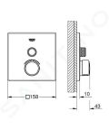 Grohe SmartControl Batria pod omietku s 1 vstupom, chrm