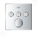 Grohe SmartControl Batria pod omietku, 3 vstupy, chrm