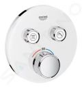 Grohe Grohtherm SmartControl Termostatick vaov batria pod omietku s 2 ventilmi, mesan biela