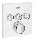 Grohe Grohtherm SmartControl Termostatick vaov batria pod omietku s 3 ventilmi, mesan biela