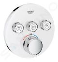 Grohe Grohtherm SmartControl Termostatick vaov batria pod omietku s 3 ventilmi, mesan biela