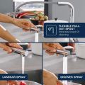 Grohe Essence Drezov� bat�ria s v�suvnou sp��kou, chr�m