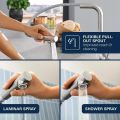 Grohe Essence P�kov� drezov� bat�ria s v�suvnou sp��kou, supersteel