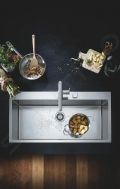 Grohe Essence Pkov drezov batria s vsuvnou spkou, supersteel