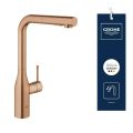 Grohe Essence P�kov� drezov� bat�ria s v�suvnou sp��kou, kefovan� Warm Sunset