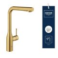 Grohe Essence Drezov� bat�ria s v�suvnou sp��kou, kefovan� Cool Sunrise