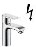 Hansgrohe Metris New Pkov umvadlov batria 110 s odtokovou spravou s ahadlom k beztlakovm ohrievaom vody, chrm