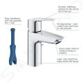 Grohe QuickFix Start Umvadlov batria s vpustom, studen tart, chrm