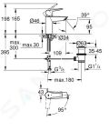 Grohe QuickFix Start Umvadlov batria s vpustom, studen tart, chrm