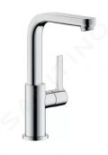 Hansgrohe Metris S Umvadlov batria s otonm vtokom a vpustom Push-Open, chrm