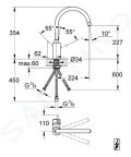 Grohe Eurosmart Cosmopolitan Drezov batria, chrm