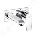 Hansgrohe Metris New Umvadlov pkov batria LowFlow 3,5 l/min pod omietku, chrm