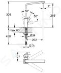 Grohe Eurocube Drezov batria, chrm