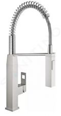 Grohe Eurocube Drezov batria s flexibilnm ramenom a spkou, supersteel