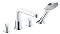 Hansgrohe Metris tvorotvorov vaov batria na okraj vane s vtokom 220 mm, chrm