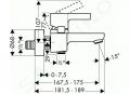 Hansgrohe Metris S Pkov vaov batria, chrm