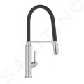 Grohe Concetto Drezov batria s flexibilnm ramenom a prepnaom, supersteel