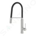 Grohe Concetto Drezov batria s flexibilnm ramenom a prepnaom, supersteel