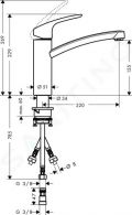 Hansgrohe Focus M41 Drezov batria, chrm