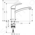 Hansgrohe Focus M41 Pkov drezov batria, chrm