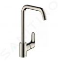 Hansgrohe Focus M41 Drezov batria, vzhad nehrdzavejcej ocele