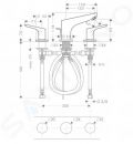 Hansgrohe Focus E2 Umvadlov batria 100, 3-otvorov intalcia, s odtokovou spravou s ahadlom, chrm